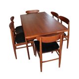 Set of 6 the 1960s Danish teak chairs