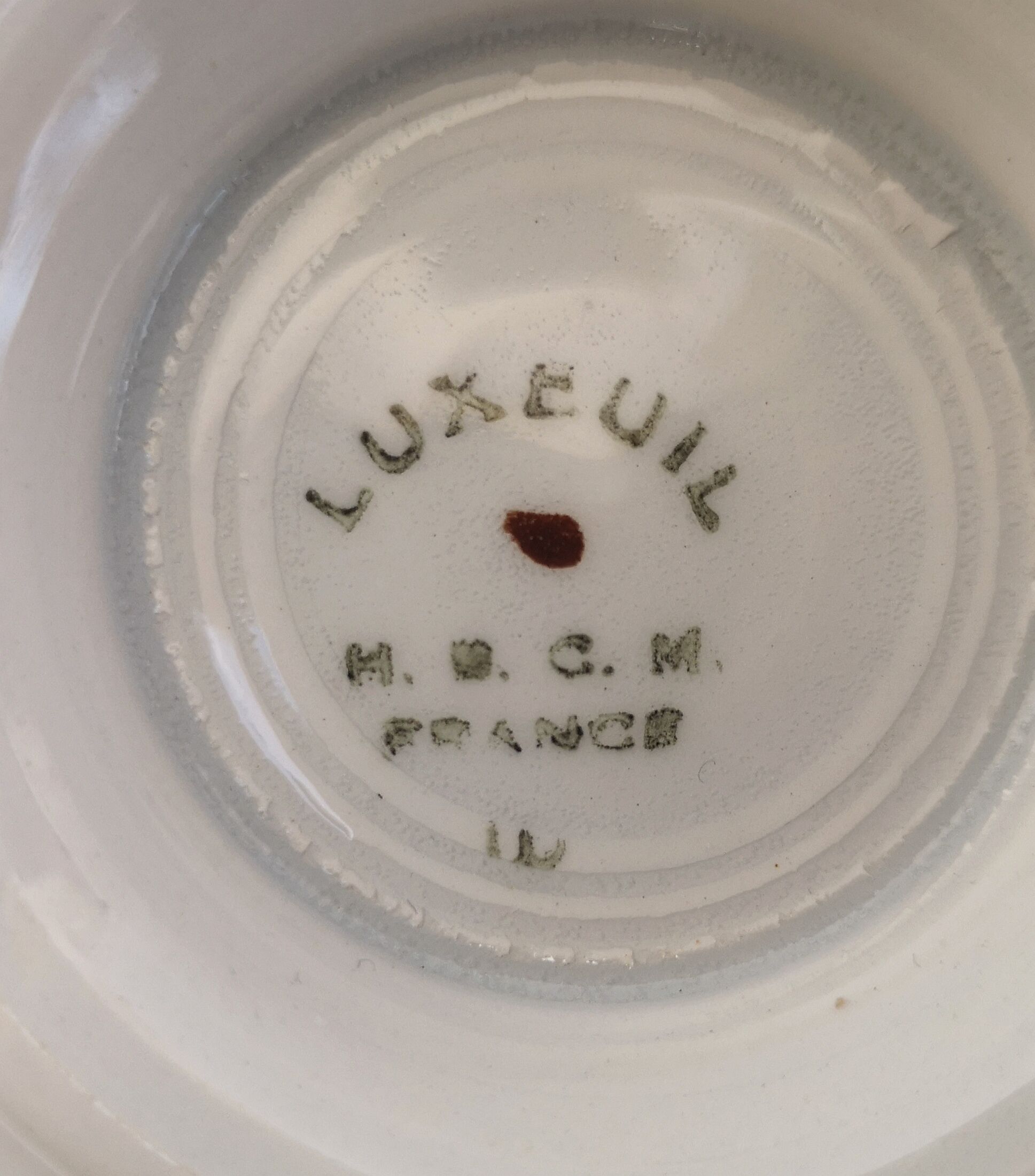 Old model bowl "Luxeuil" Creil and Montereau