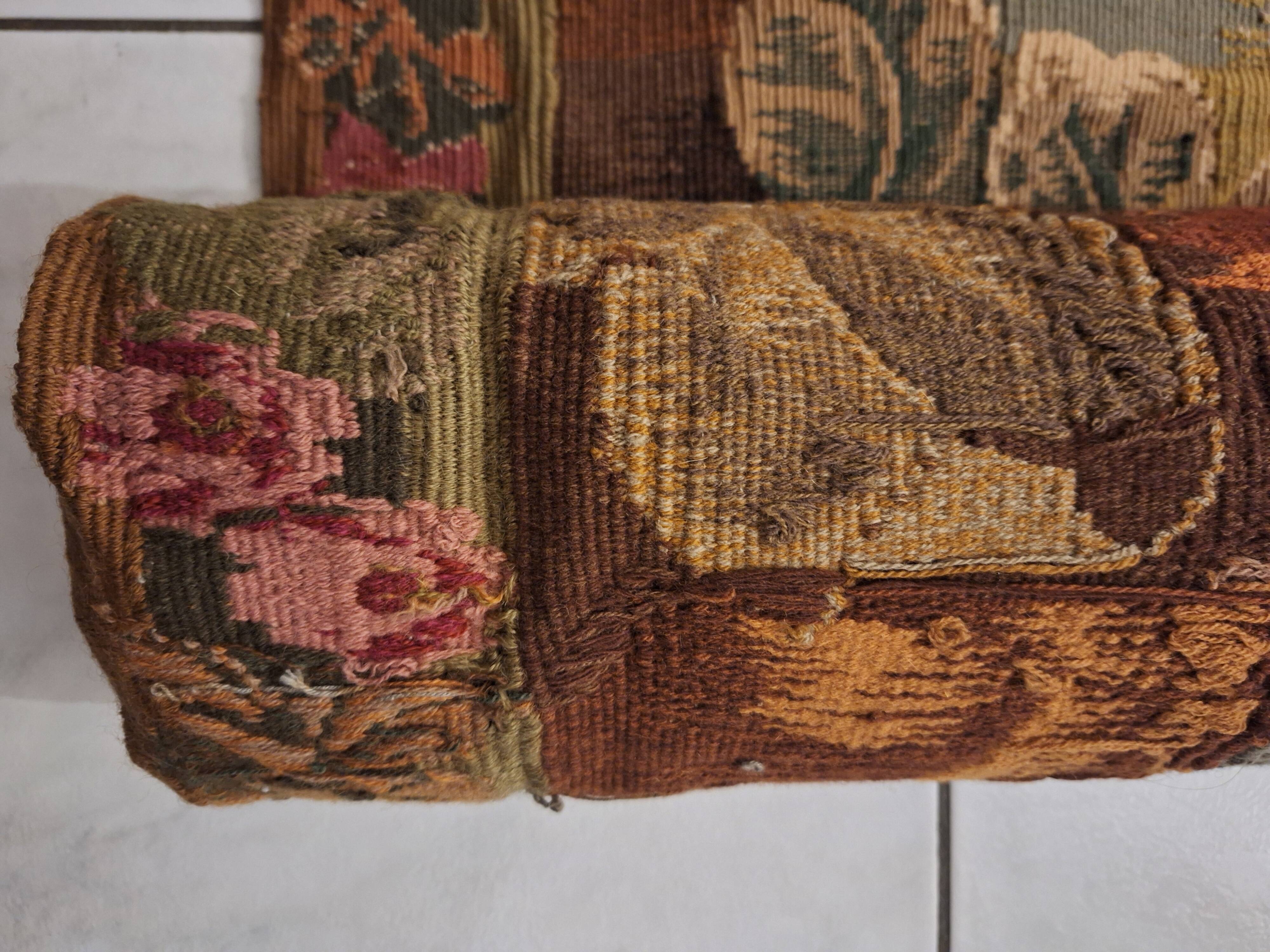 Tapisserie de laine "Verdure Flamande" de la manufacture Robert Four