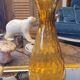Italian glass vase 60's