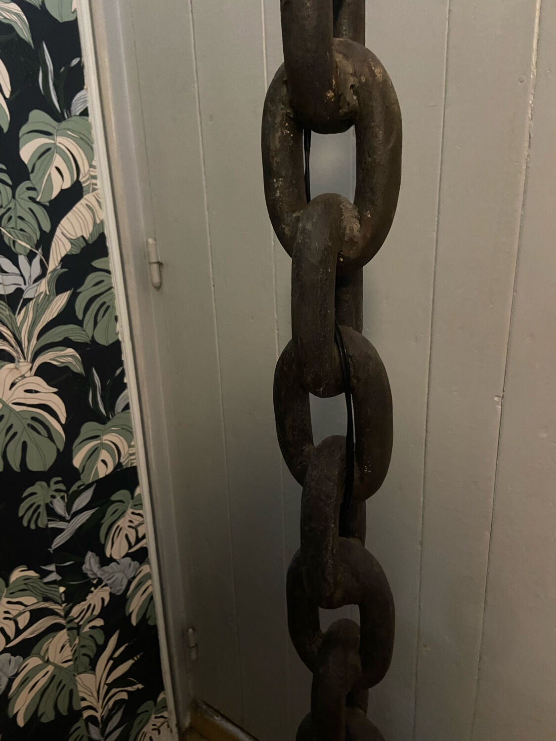 Wrought iron floor lamp 50s