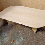Travertine coffee table