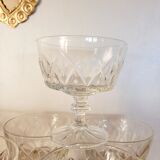 Set of 6 glasses in Champagne