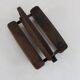 Seventies brutalist design wood basket