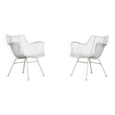 Fauteuils de salon en fil de fer Russell Woodard