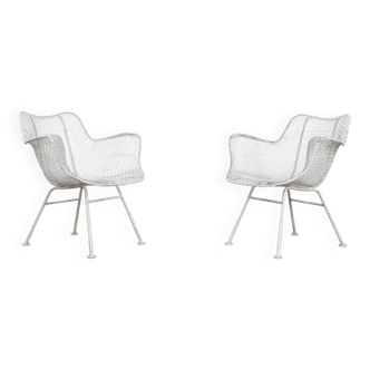 Russell Woodard wire lounge chairs