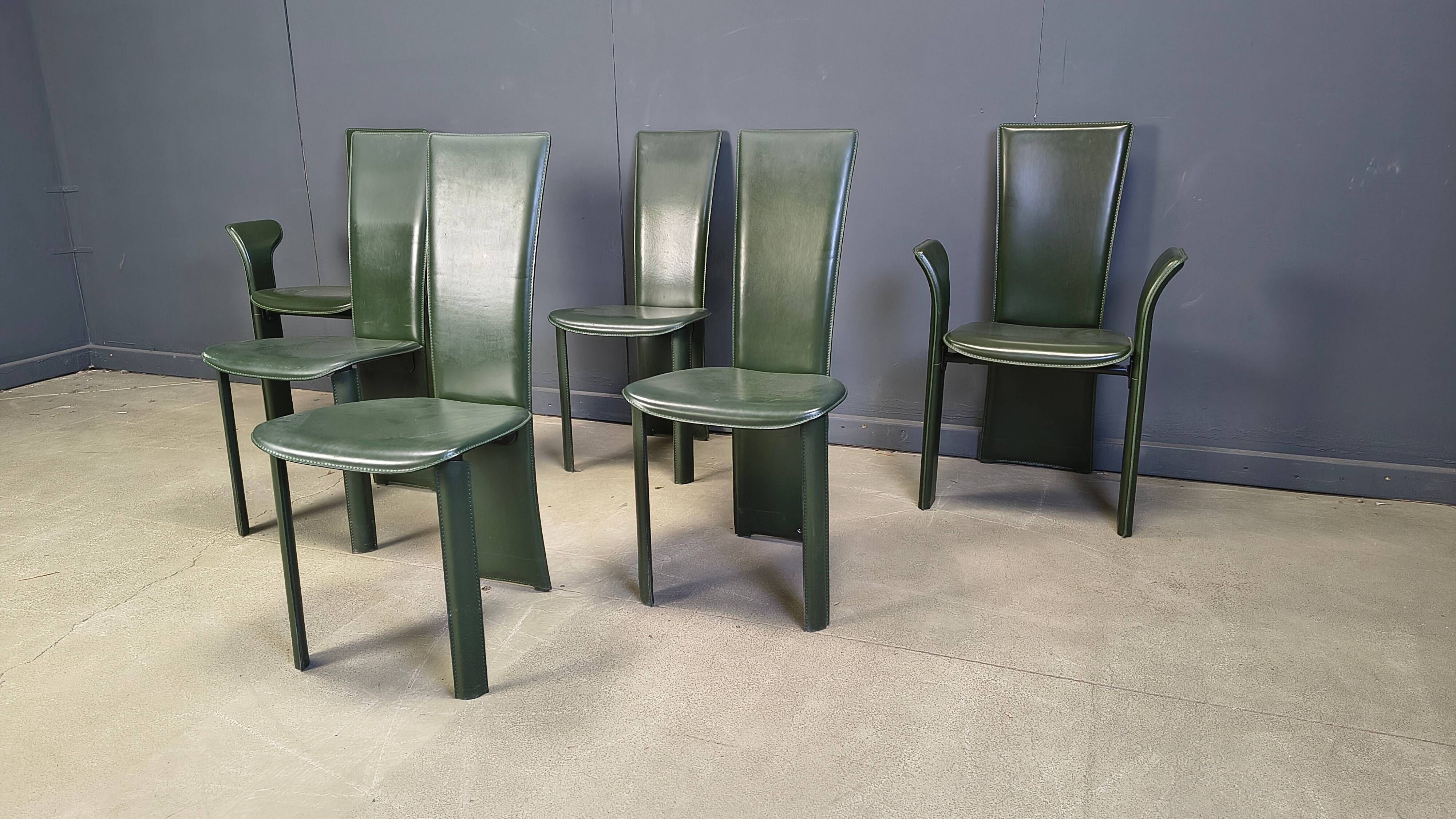 Vintage dining chairs by Pietro Costantini, 1980s, set of 6