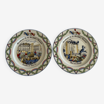 Bicentennial plates of the French Revolution