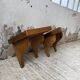 Paire de chevets muraux modernistes constructivistes
