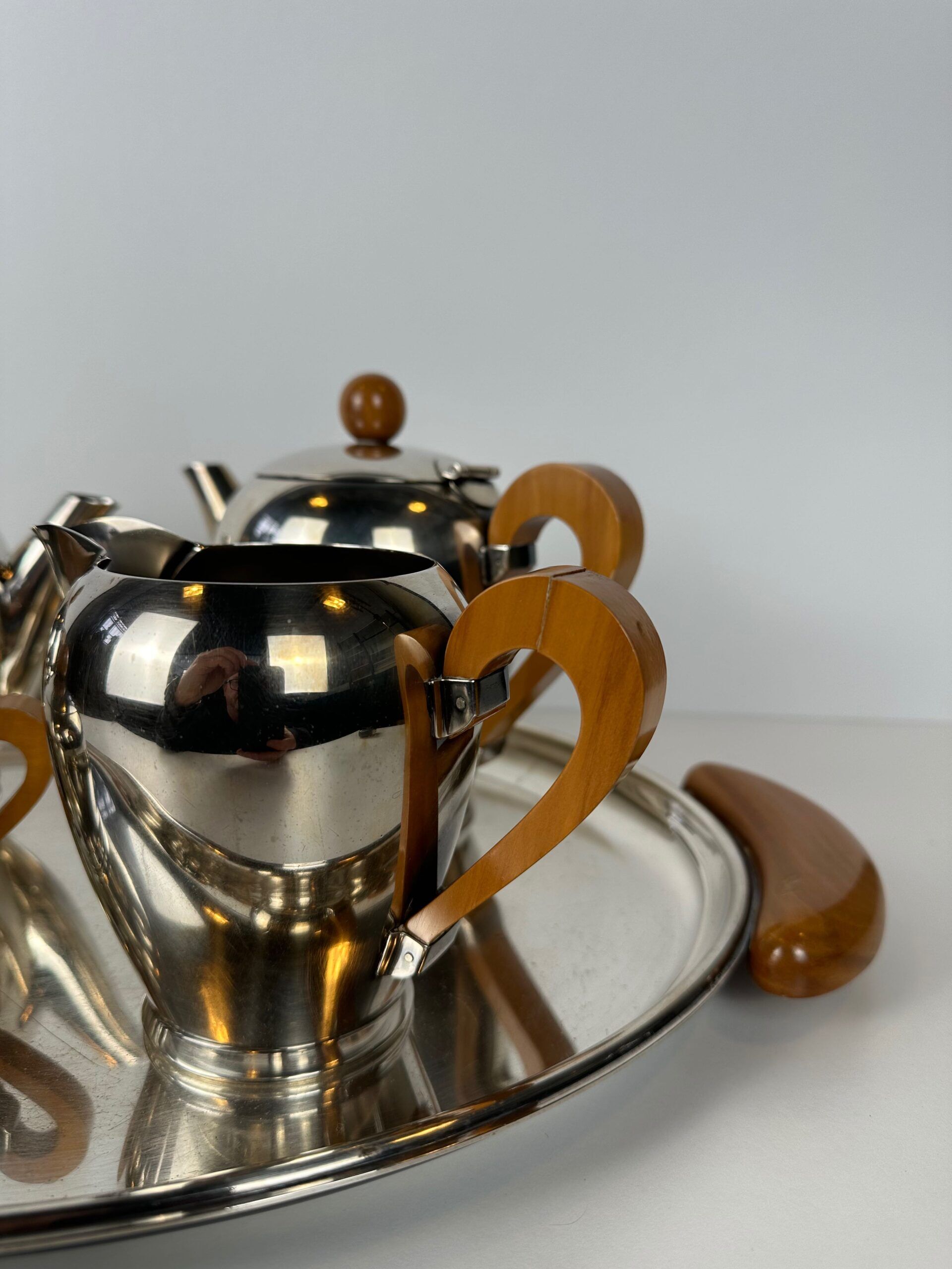 Alessi coffee and tea set silver-plated