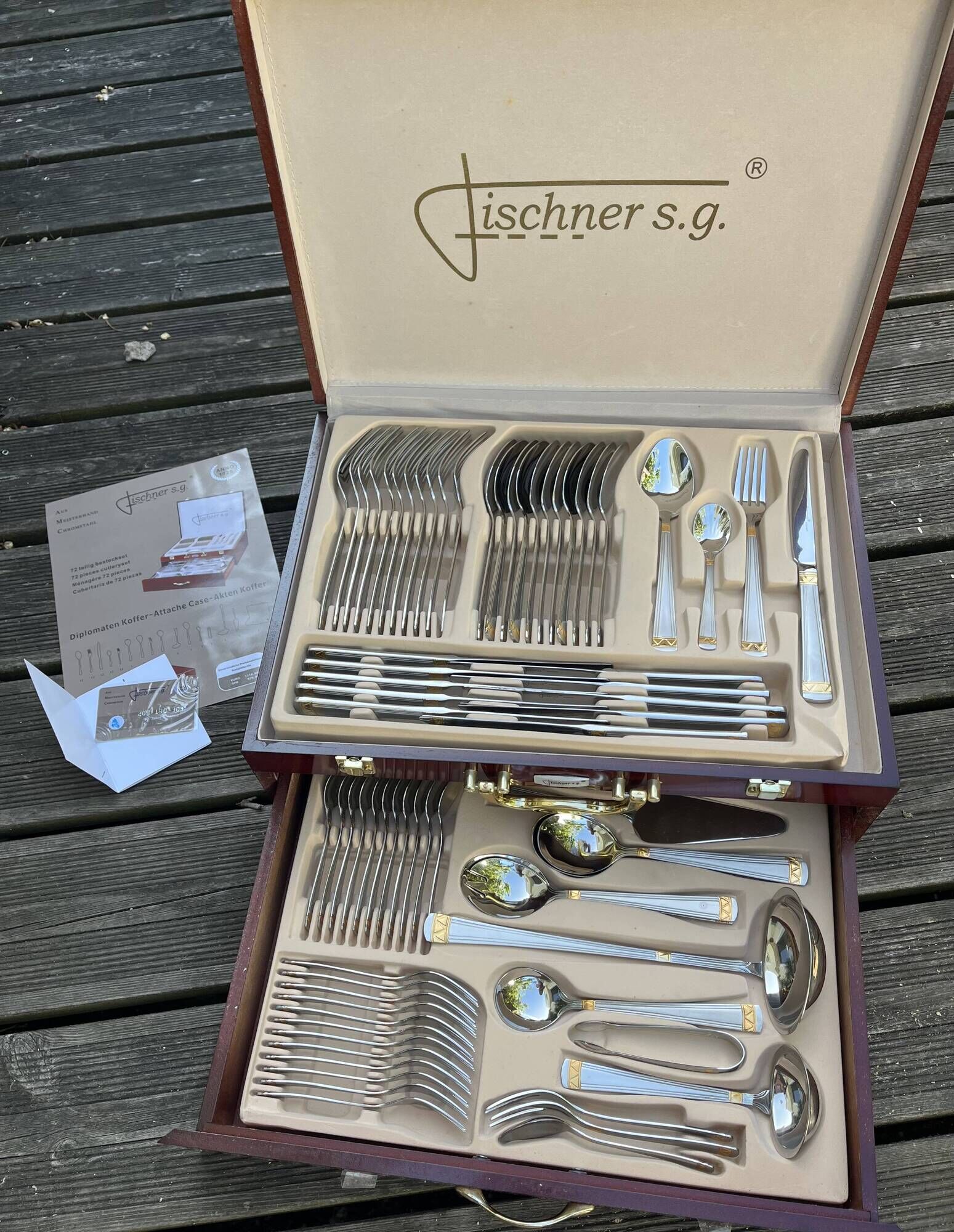 72-piece cutlery set Fischner. As new. Never used.