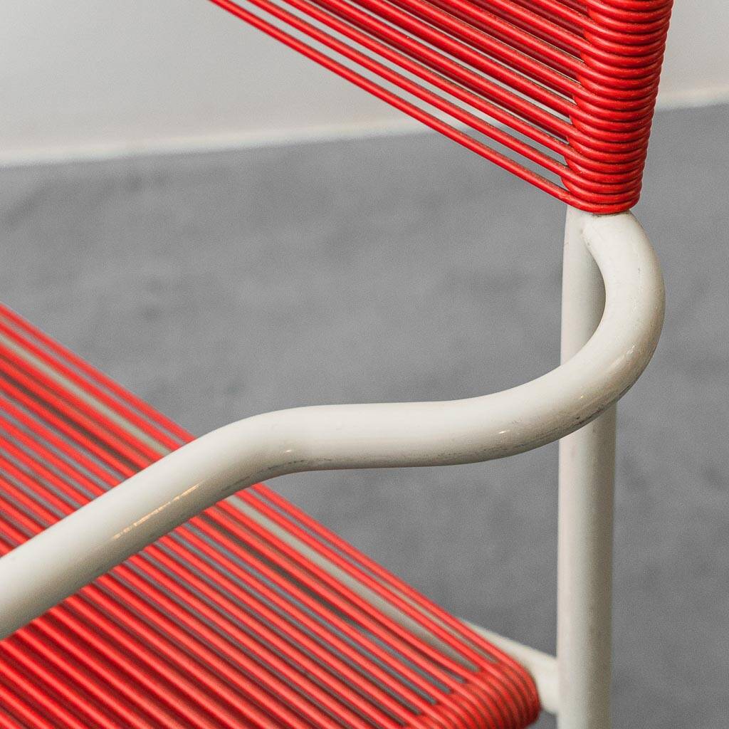 Set of 6 chairs mod. spaghetti giandomenico belotti for alias ​​80s vintage