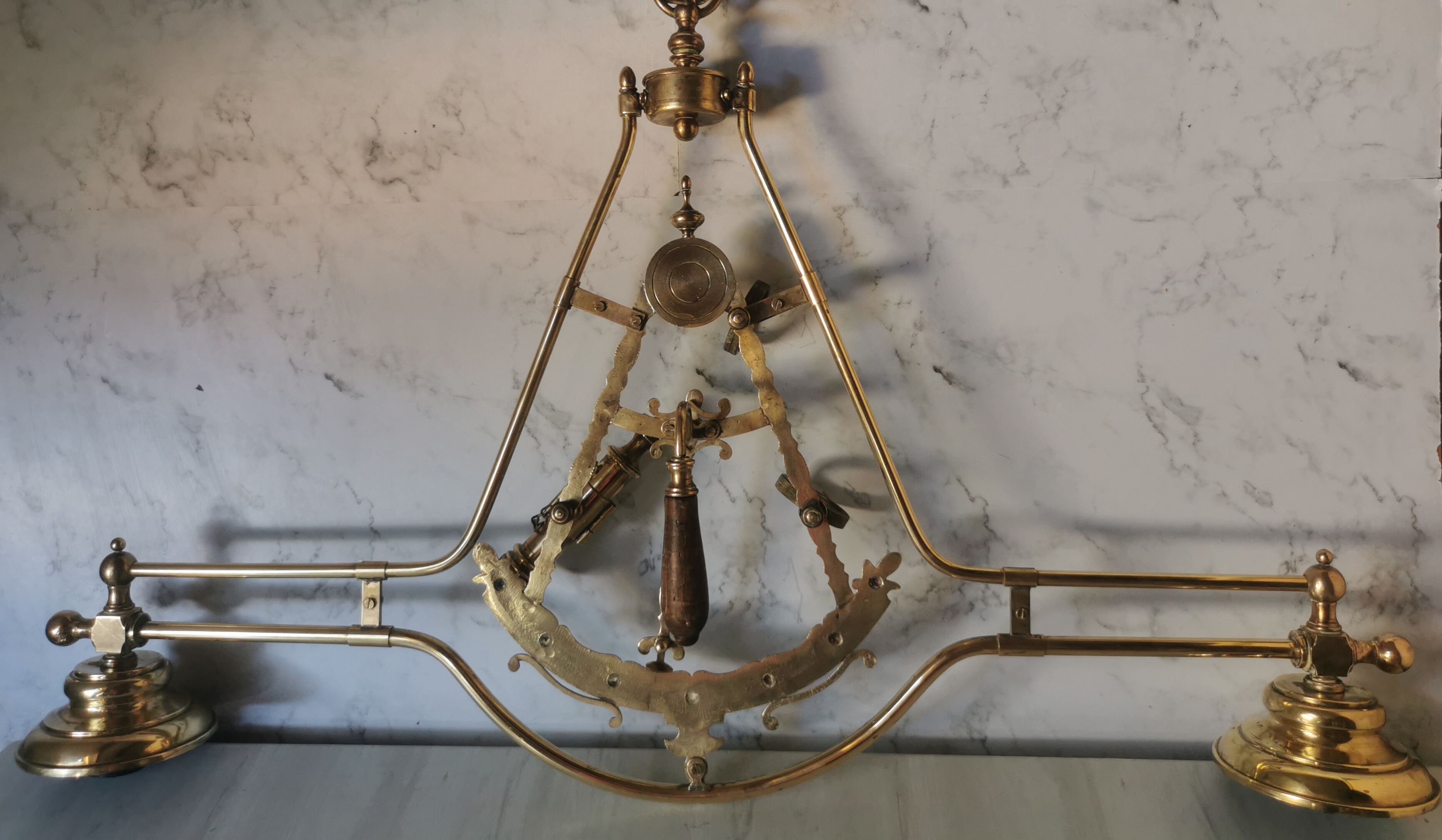 Brass billiard chandelier marine decoration
