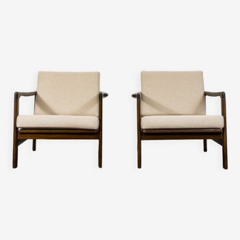 Pair of mid-century B7522 lounge chairs by Zenon Bączyk 1960's