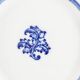 Pair of English earthenware plates, leaf pattern.