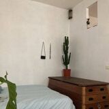 Large vintage wooden chest gymnast plinth