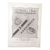 A paper jewelry Hermès watch advertisement