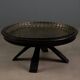 Large antique copper platter with Middle Eastern decorations, 20th century.