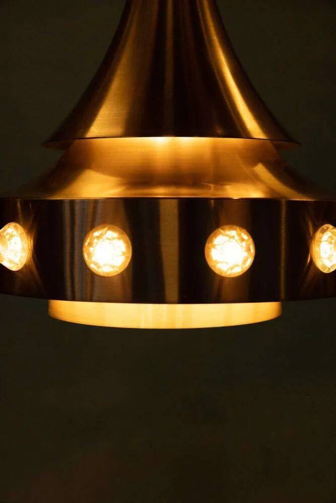 Danish space age suspension design, vintage pendant from the sixties.
