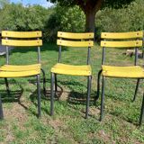 Metal bistro chairs