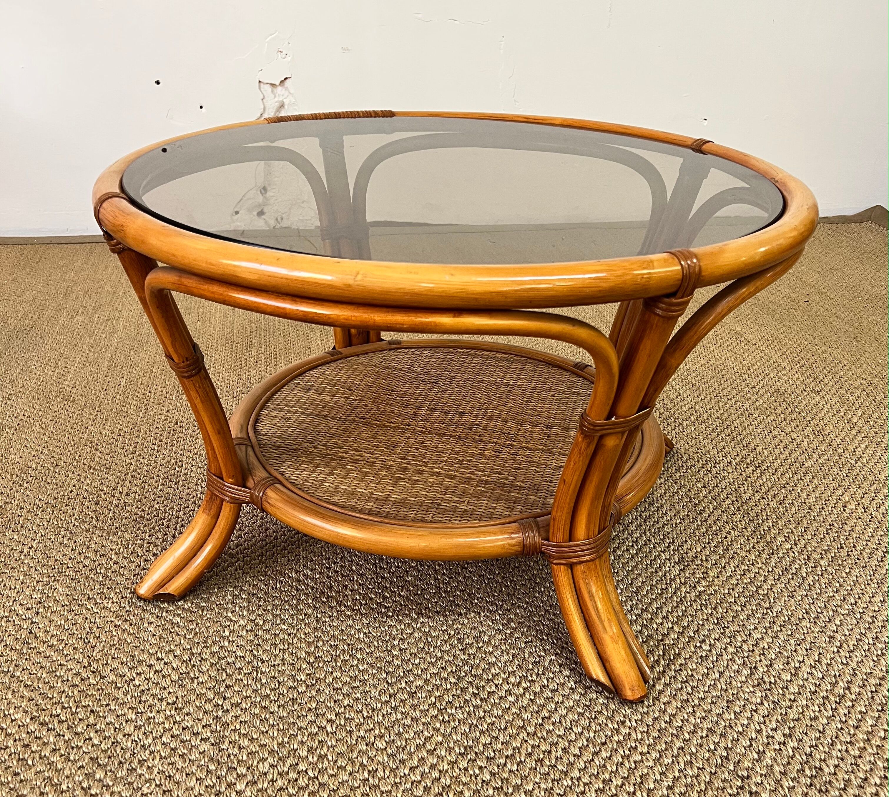 Rattan coffee table