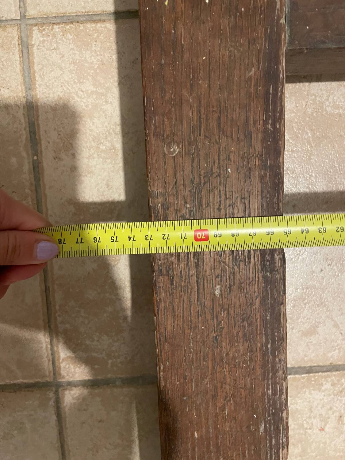 Old solid oak painter's easel