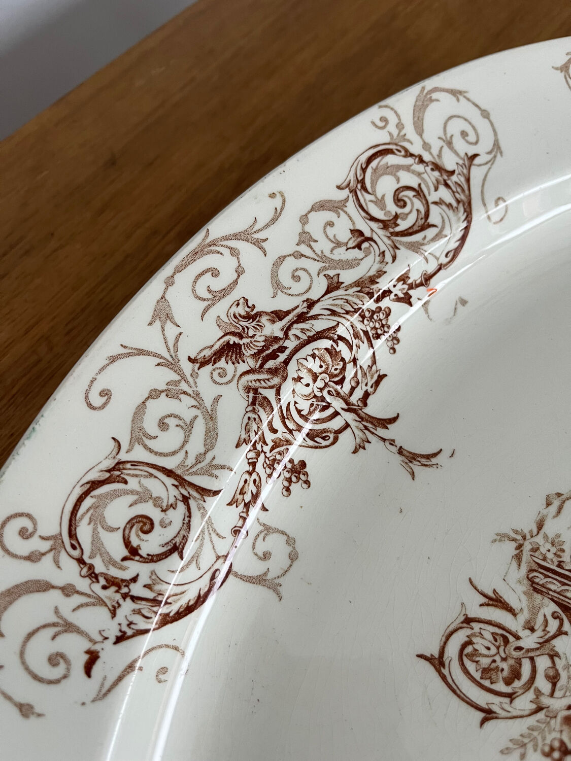 Oval plate "Surcouf" ironstone Lunéville