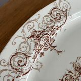 Oval plate "Surcouf" ironstone Lunéville