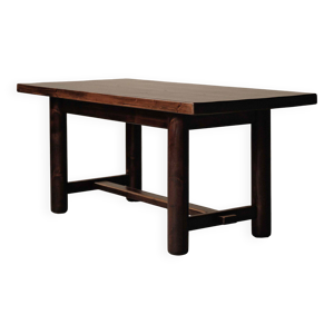 Table moderniste en pin - 1960