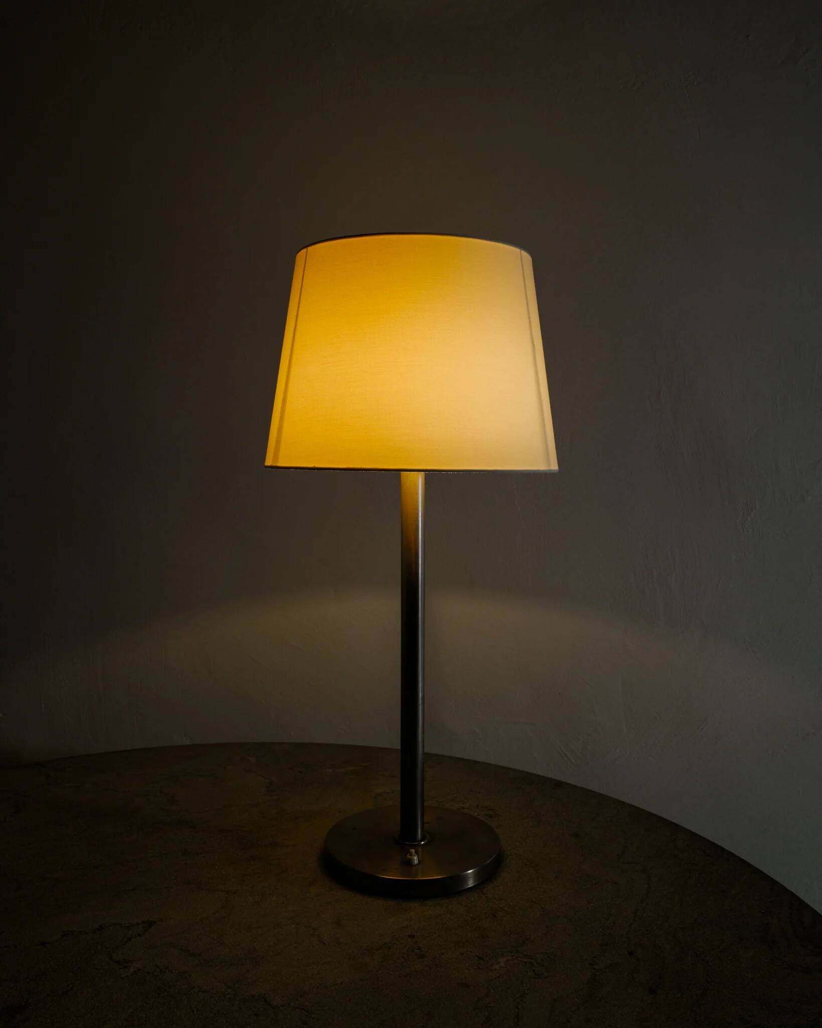 Vintage Swedish Mid Century Chromed Table Desk Lamp by Böhlmarks, 1960s