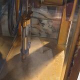 Cage pendulum with its double mercury bulb pendulum.