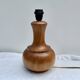Vintage turned wood lamp base, 1970