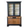 Buffet vitré, vaisselier, bibliothèque ancienne Noir et Bois naturel