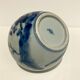 Chinese covered jar in blue white porcelain