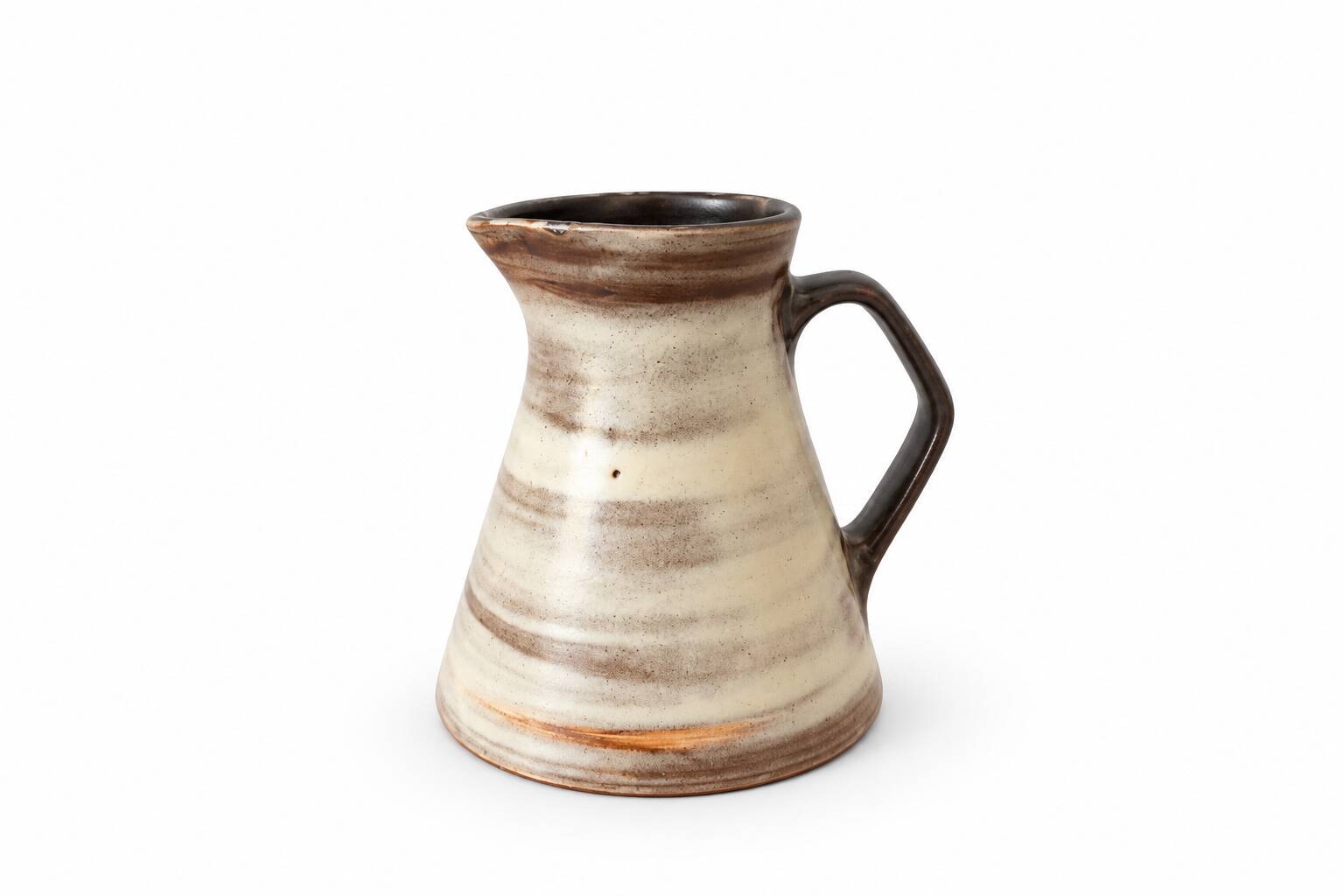Coffee pot and cream jug in stoneware – Chantal & Thierry Robert – Les Grès du Loir