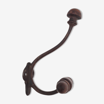 Old wall patère / coat rack - Wood and metal - 1940