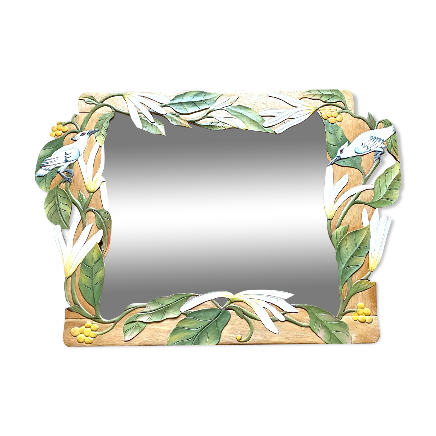 Exotic vintage mirror