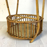 Vintage rattan bar 60