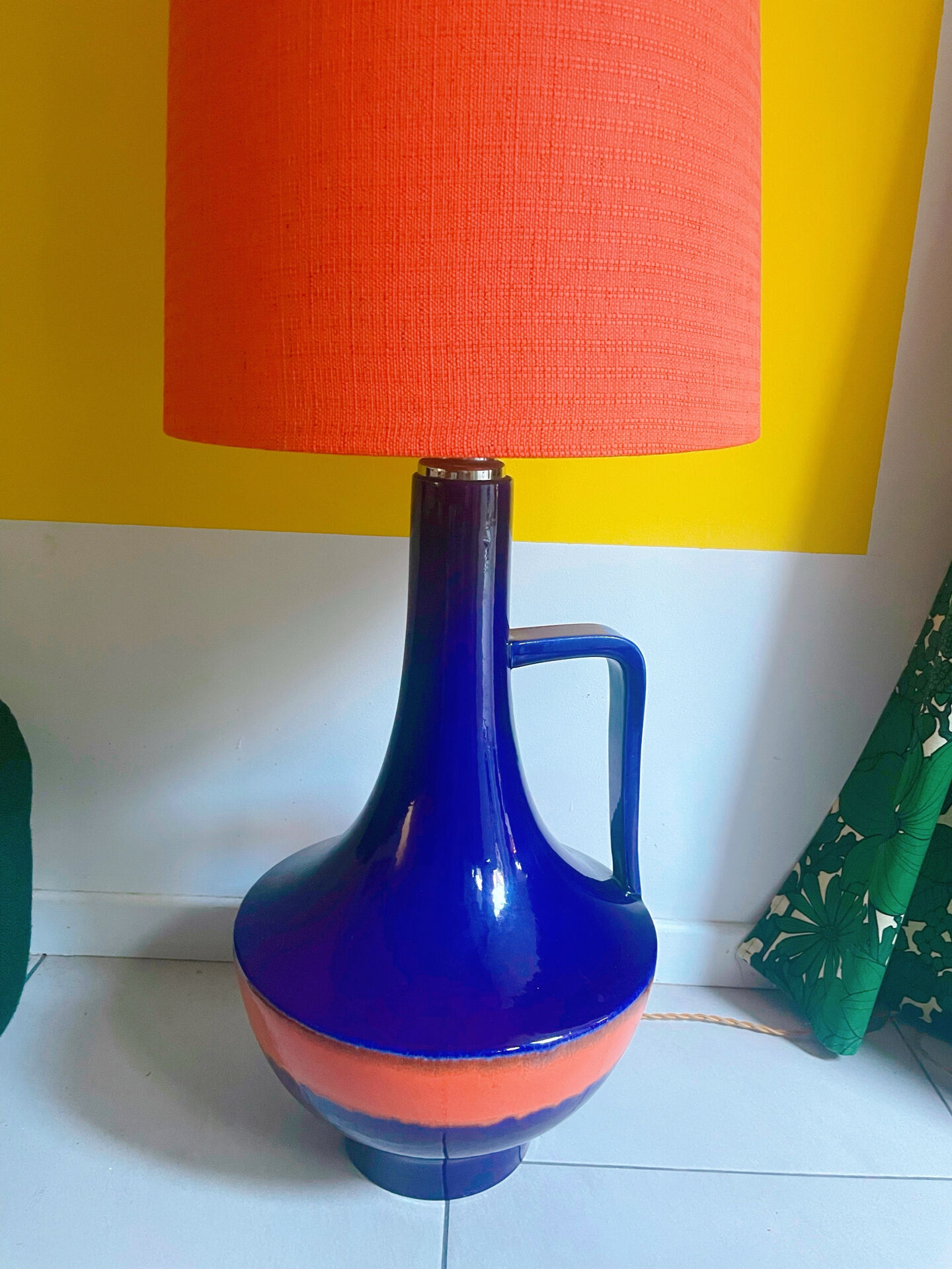 Large vintage floor lamp 140cm