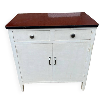 Vintage wood and Formica sideboard