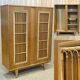 Wardrobe in bamboo and oak from the 1960s