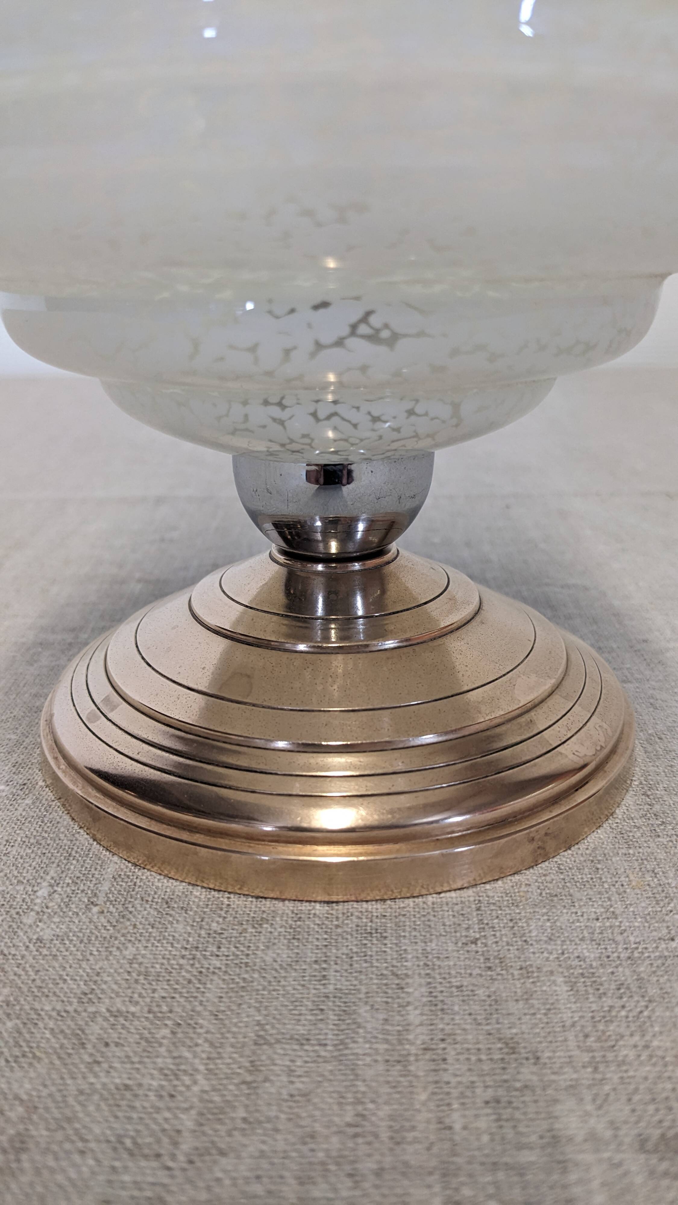 Pair of Art Deco style bedside or mood lamps