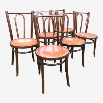 Set of 6 vintage bistro chairs