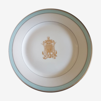 decorative plate antique ceramic F. LESTIENNE AMIENS for circle non-commissioned officers
