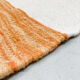 Kilim berbère marocain écru à motif orange chiné 350x236cm