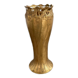 Antique, Gallia vase, Art Nouveau, French goldsmith Christofle, stamped, décor 4780, gilded