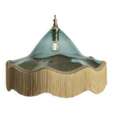 Fringed blown glass pendant