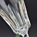 Set 6 crystal flutes of Baccarat