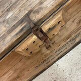 Vintage industrial wooden chest