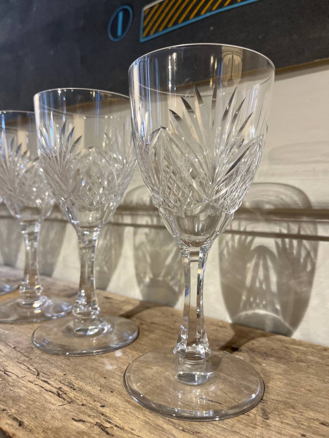 Beau lot de verres en cristal de Saint Louis